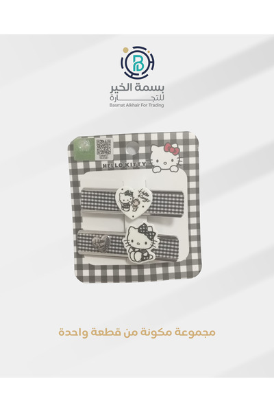 Hello Kitty طقم مشابك شعر هالو كاتي قطعة واحدة أشكال متعددة