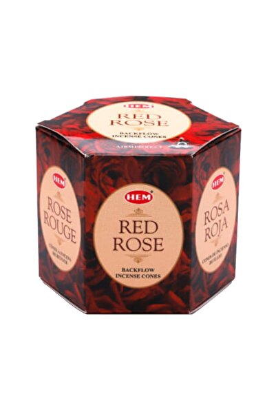 Hem Set 2 x Conuri Parfumate Backflow, Red Rose