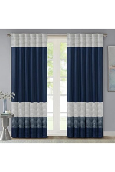 GENERAL One Piece Amherst Faux Silk Curtain with Rod Pocket and Privacy Linin...