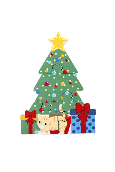 Orange Tree Toys Дървен пъзел Коледно дърво