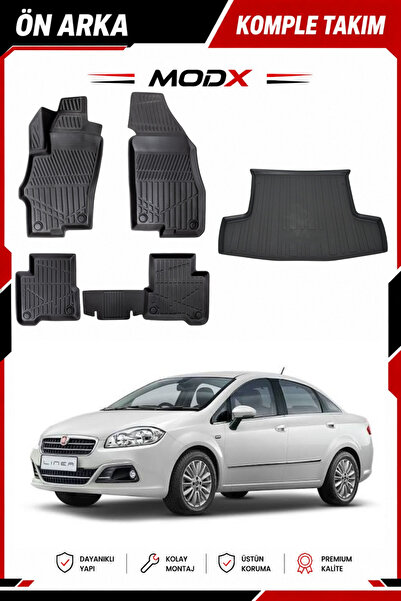 MODxAUTO Fiat Linea Sedan 2009 Model 5D Havuzlu Paspas + 3D Bagaj Havuzu PREM...