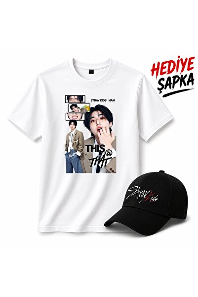 barsdepo Μπλουζάκι STRAYKİDS HAN THIS THAT, Ποιότητας PREMIUM, Unisex για Παι...