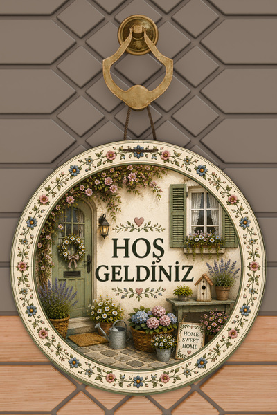 Dormot DEAS HOME, Dijital Baskı, Renkli Desenli HOŞ GELDİNİZ Temalı, Dekorati...