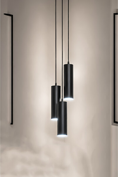 Turanconcept Spotlike Üçlü Sarkıt Modern Spot Avize (BEYAZ IŞIK)