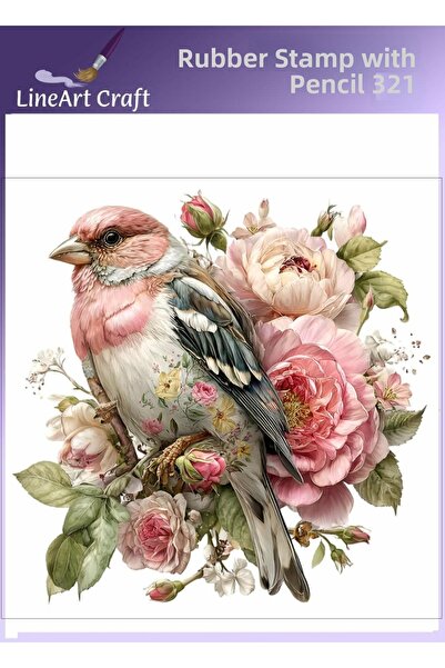 LİNEART Iron-On Rubon Transfer Printing for Wood & Fabric Transfer No:Rb321-3...
