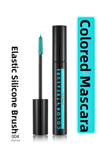 Flormar ماسكارا كولور تريجر المكثفة وعالية التصبغ 004 باللون الفيروزي 7.5 مل