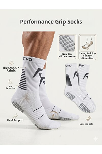 Maestro Non-Slip Silicone Terry Sole Seamless Match Pro Sports Socks