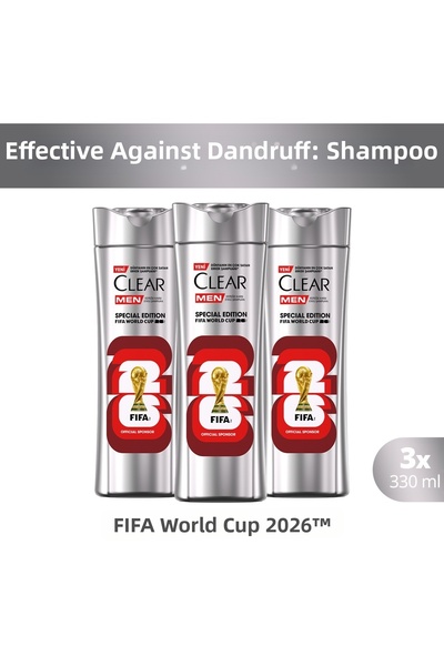 Clear Men Anti-Dandruff Shampoo Scalp Edition Fifa World Cup 330 ml X3