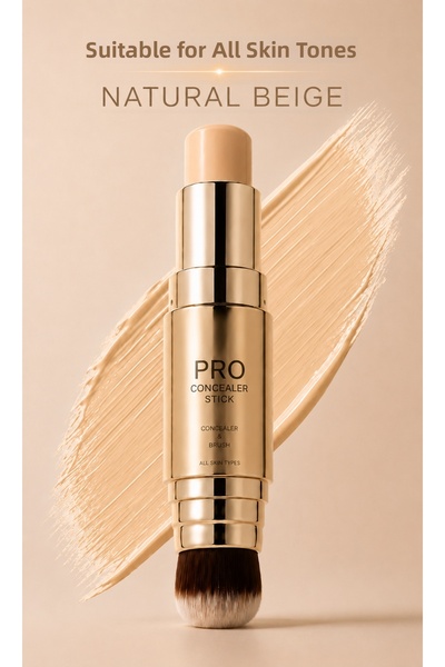 MAQYA KOZMETİK Double-Sided Concealer Stick Concealer Pen & Brush Natural Bei...