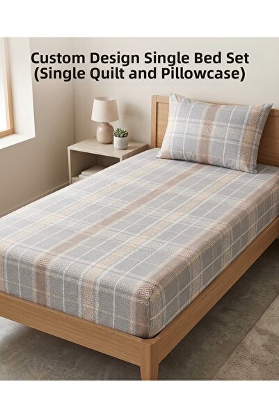 Home Cotton Satin Single Person Elastic Bed Sheet 100X200Cm