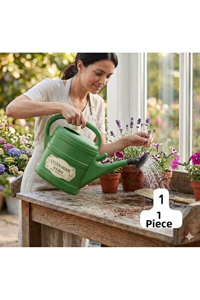 ÇEÇEN HOME Bidon de udare din plastic pentru grădină și flori 6 LT, bidon de ...
