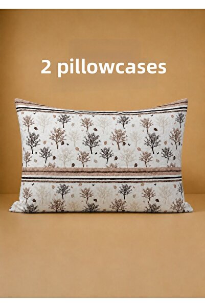 meressa home Pillowcase 2 Pieces Cotton Lining 50X70 cm Liquid Proof