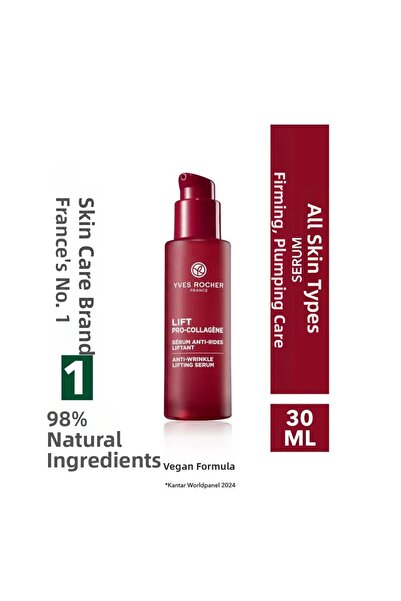 Yves Rocher Plumping Serum-Firming, Plumping Herbal Collagen and Hyaluronic C...