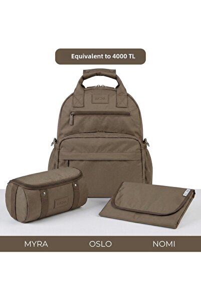Lucina Oslo V2 Baby Care Set: Oslo Mother Baby Thermal Care Bag, Myra Organiz...