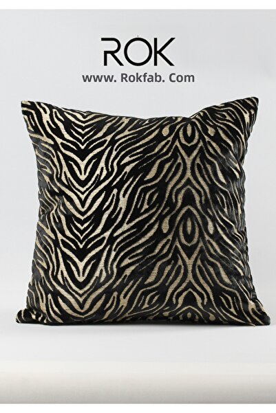 ROKFAB Zebra Patterned Throw Pillow Cover 45X45 cm Decorative Pillowcase