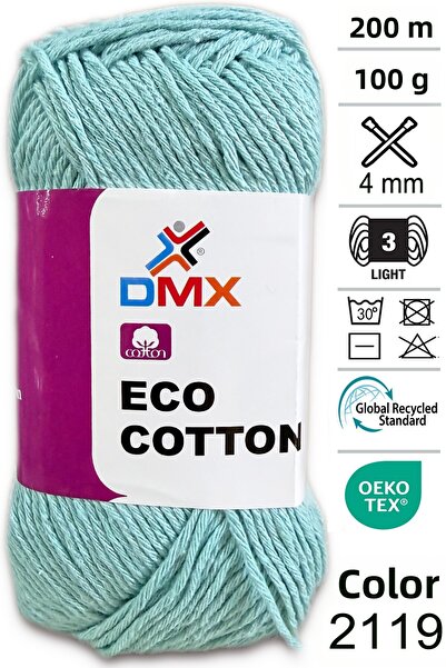 Diva İplik Eco Natural Cotton-Koton İp-Pamuk-2119 Mentă