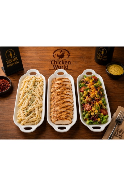 PAPİSAHOME 3-Piece Chicken World Presentation Set, Serving Plate Mega Size 35...