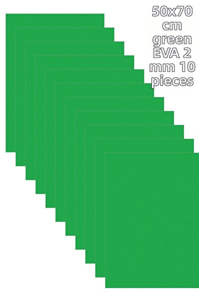 SEYFİKİRTASİYE 50X70 cm Green Eva 2 mm 10 Pieces