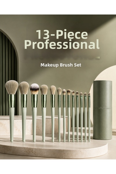 Generic Brand Professional Makeup Brush Set 13 Pieces Soft Bristle Brush Set ...