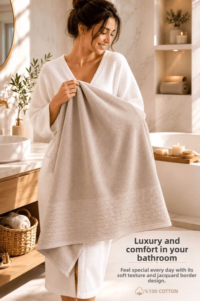 Elif Mira Prosop de baie 100% bumbac 90x150 cm Linea Collection 650 Gr