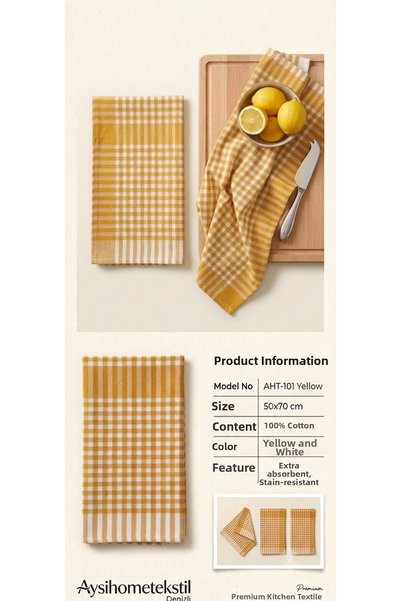 Generic Brand 50X70 cm Cotton German Napkin Drying Cloth