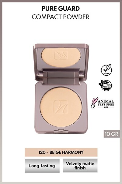 NOTE Pureguard Compact Powder 120 Beige Harmony Natural Matte Finish Compact ...