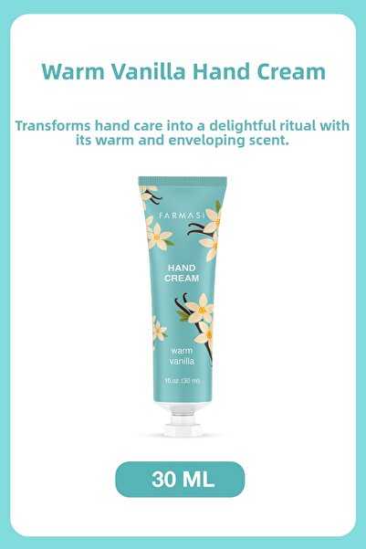 Farmasi Warm Vanilla - Vanilla Hand Cream 30 ml Moisturizing and Softening Ha...