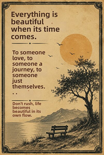 Lucena Retro Literary Verbal Mdf Wall Painting Vintage Decorative Motivationa...