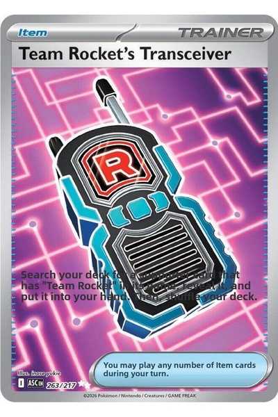 Pokemon TCG Team Rocket's Transceiver - 263/217 - Me: Ascended Heroes (Asc) O...