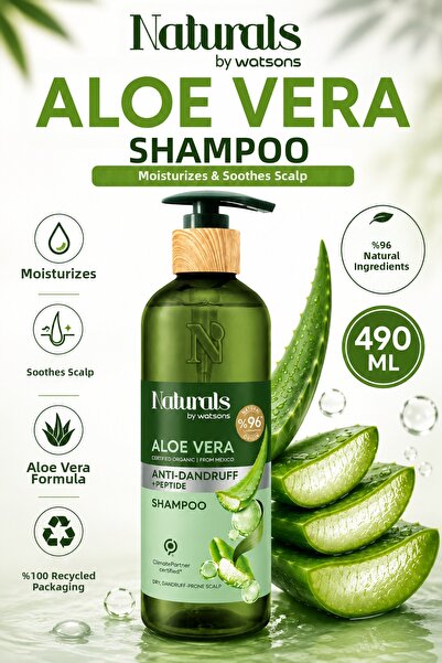 Naturals By Watsons Soothing & Intense Moisture: Aloe Vera Shampoo 490 ml - S...
