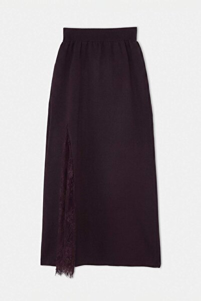 Trendyol Collection تنورة بلون البرقوق TWOAW26ET00117