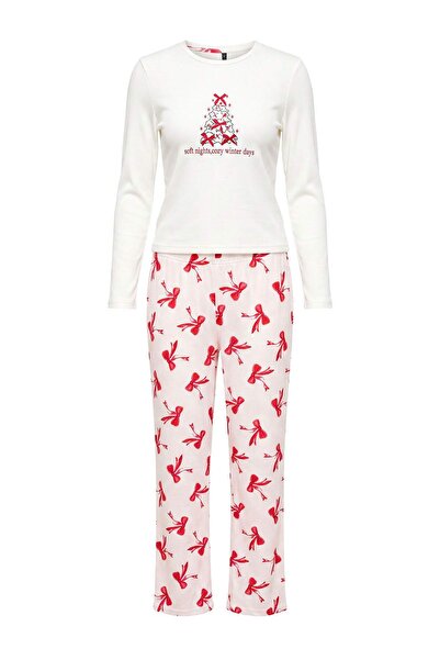 Trendyol Collection Set de pijamale tricotate din jerseu din fibre decupate c...