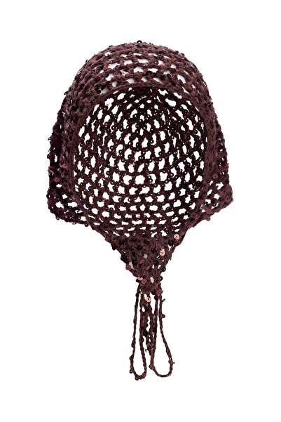 TRENDYOL SHOES Brown Knitted Women's Hair Accessory Takss26Da00041