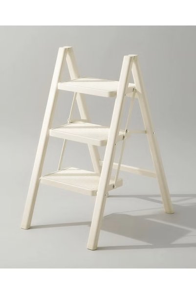 Smart Kitchen 3-Step Steel Folding Ladder - Durable and Safe, Supports up to 150kg, Versatile Design