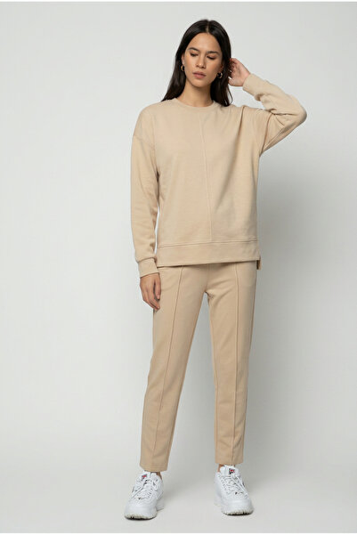 Vintero Home Women's Straight-Leg Tracksuit Set with Stitching Detail