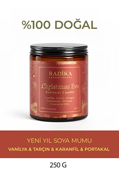 Radika Aromaterapi Christmas Eve Mum | Yılbaşı Mumu | Doğal Mum | Yeniyıl Hed...