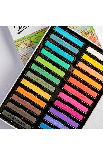 Mont Marte Soft Pastel Teneke Kutuda 24'lü Signature