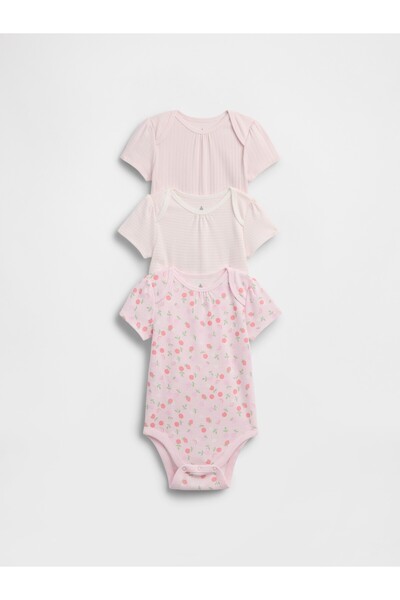 GAP Bebek Açık Pembe Bodysuit (3’lü)
