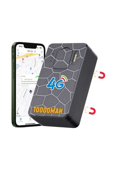 Taggo Tracker auto GPS 4G 10000 mAh, cu localizare în timp real, autonomie a ...
