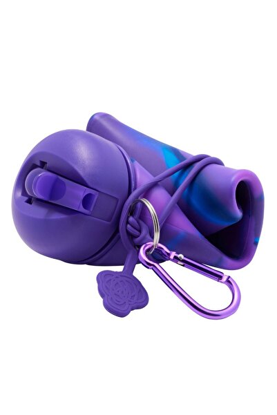 SMIGGLE Children's Foldable 630ml Water Bottle with Straw, Bpa Free, School Gift
