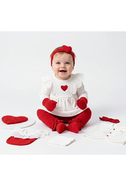 MİLAYS LİFE HOME COLLECTİON طقم ملابس للأطفال البنات من عمر 0-3 أشهر، قطن 100...