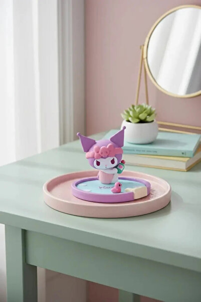 Miniso Sanrio Lisanslı Banyo Serisi Kuromi Masa Üstü Telefon ve Tablet Tutucu