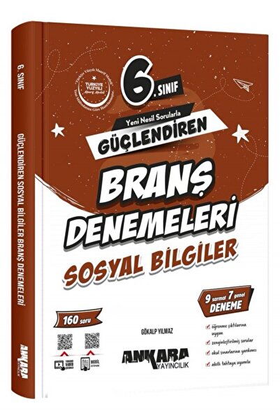 Ankara Yayıncılık ANKARA YAY. 6.SINIF GÜÇLENDİREN SOSYAL BİLGİLER BRANŞ DENEM...