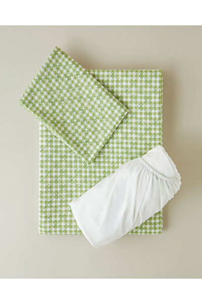 English Home Clover Tek Kişilik Pike Takımı 150x220 cm Yeşil