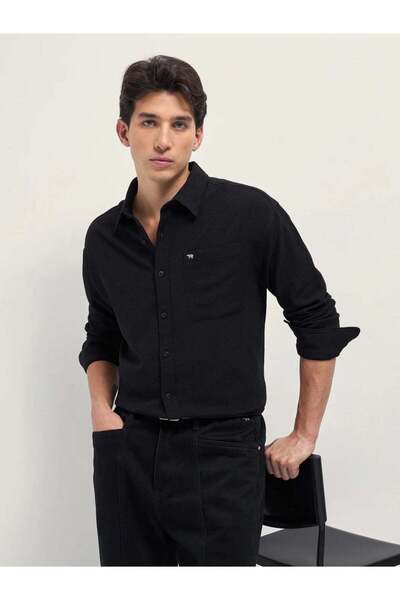The Bear House Men's long Sleeve Shirt, breathable, soft comfort Fabric
