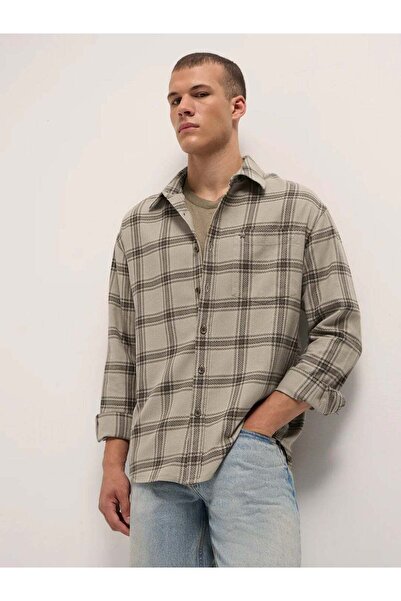The Bear House Men's long Sleeve Shirt, breathable, soft comfort Fabric