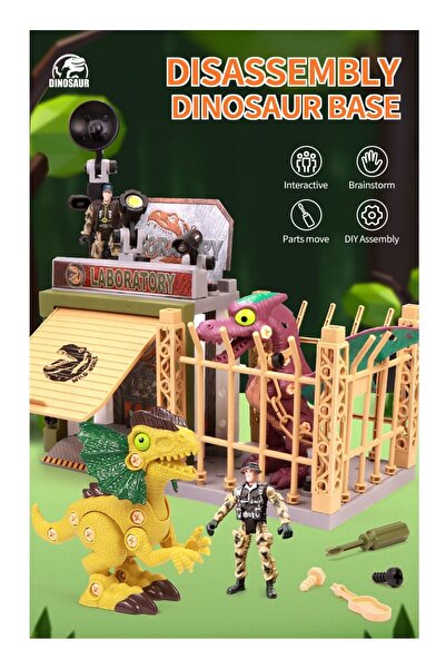 Arabest Kids Learning Toy, Dinosaur Lab Playset, STEM Nut Disassembly Activit...