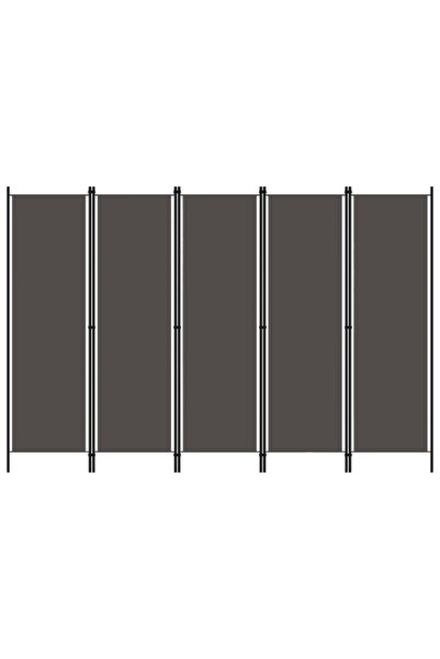 Concept Paravan de cameră cu 5 panouri, antracit, 250 x 180 cm