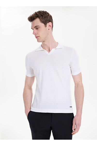 ALTINYILDIZ CLASSICS Ekru Erkek Triko Polo T-shirt ACE044262143_EKR