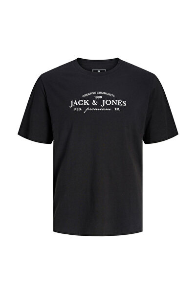 Jack & Jones Siyah Erkek Çocuk Baskılı T-Shirt 12298339